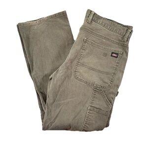 Dickies Carpenter Pants Men's 34 X 32 Gray Workwear Utility Grunge Pockets VTG